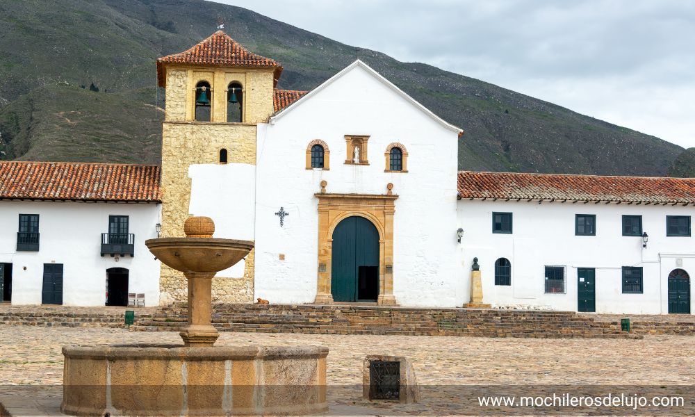 Plaza de Villa de Leyva en Colombia